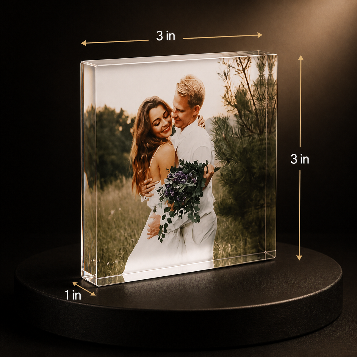 Tus Recuerdos en Cristal — Bloque Acrílico UV Personalizado