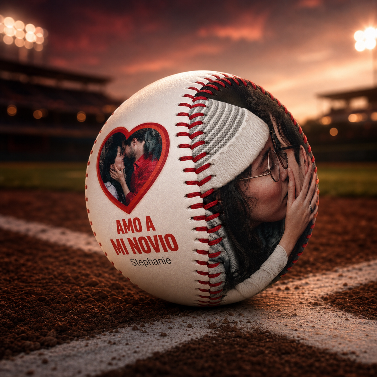Pelota de Béisbol Personalizada con Foto y Mensaje – Impresión UV Premium