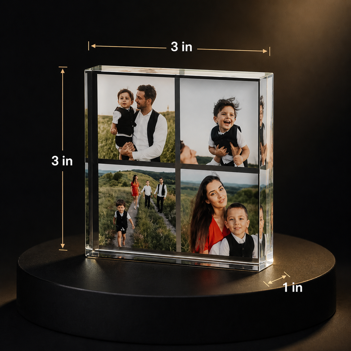 Tus Recuerdos en Cristal — Bloque Acrílico UV Personalizado