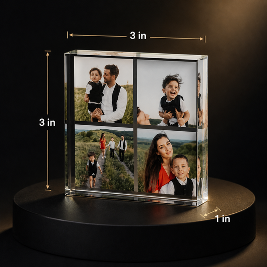 Tus Recuerdos en Cristal — Bloque Acrílico UV Personalizado