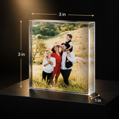 Tus Recuerdos en Cristal — Bloque Acrílico UV Personalizado