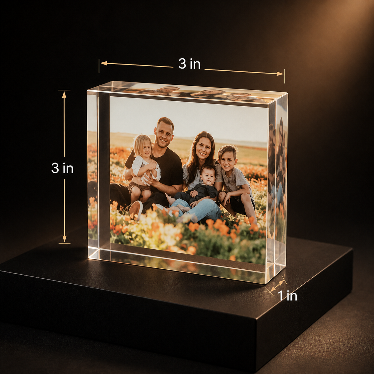 Tus Recuerdos en Cristal — Bloque Acrílico UV Personalizado