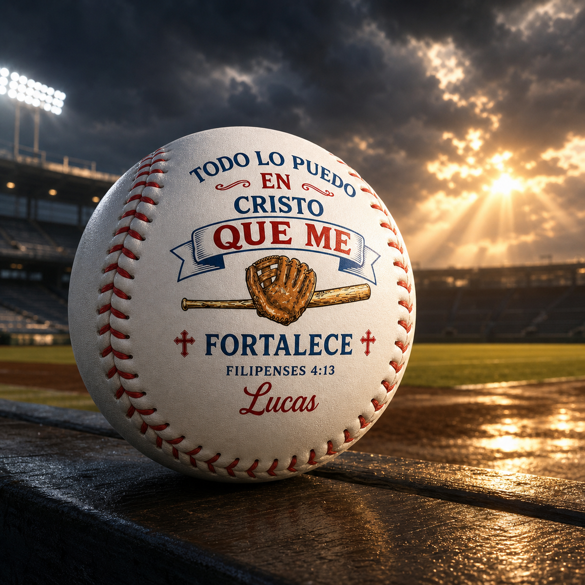Pelota de Béisbol Personalizada con Foto y Mensaje – Impresión UV Premium