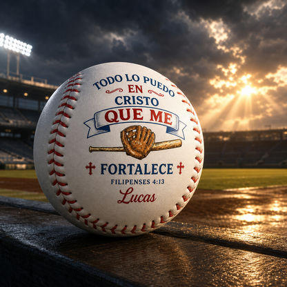 Pelota de Béisbol Personalizada con Foto y Mensaje – Impresión UV Premium