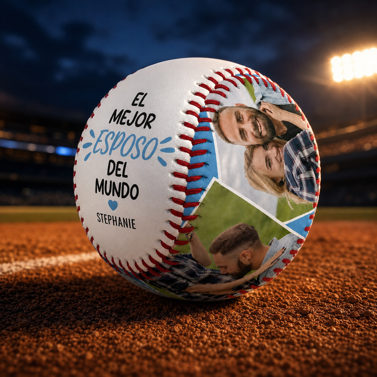 Pelota de Béisbol Personalizada con Foto y Mensaje – Impresión UV Premium