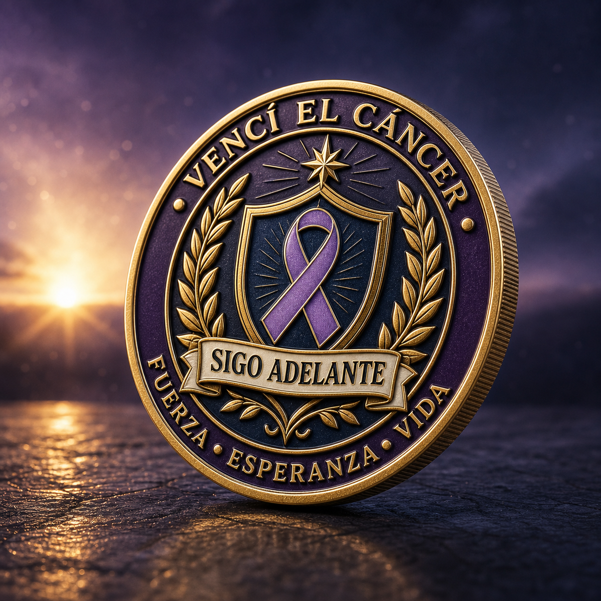Moneda de Desafío Personalizada en Latón – Celebra Logros y Fechas Especiales (3mm)