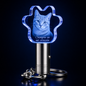 Cristal K9 Personalizados -LLavero de patita de gato