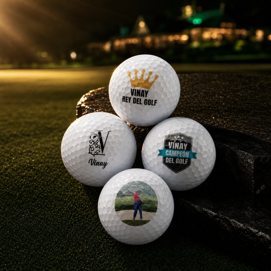 Pelotas de Golf Personalizadas con Foto, Logo o Mensaje – Impresión UV Premium