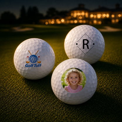 Pelotas de Golf Personalizadas con Foto, Logo o Mensaje – Impresión UV Premium