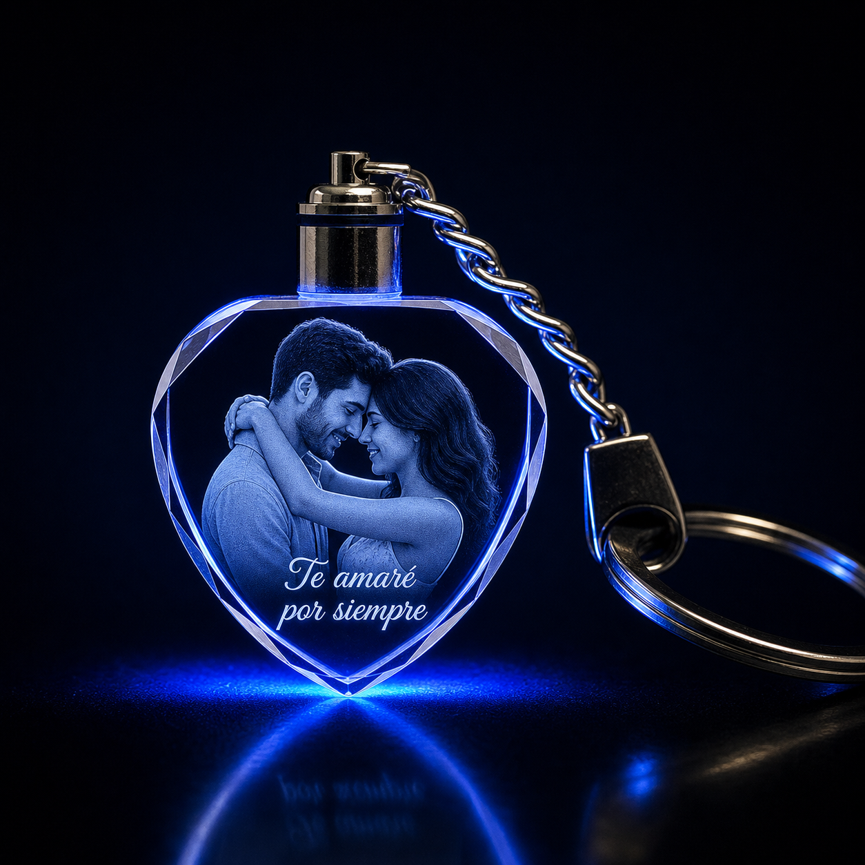 Cristal K9 Personalizados -LLavero de corazón