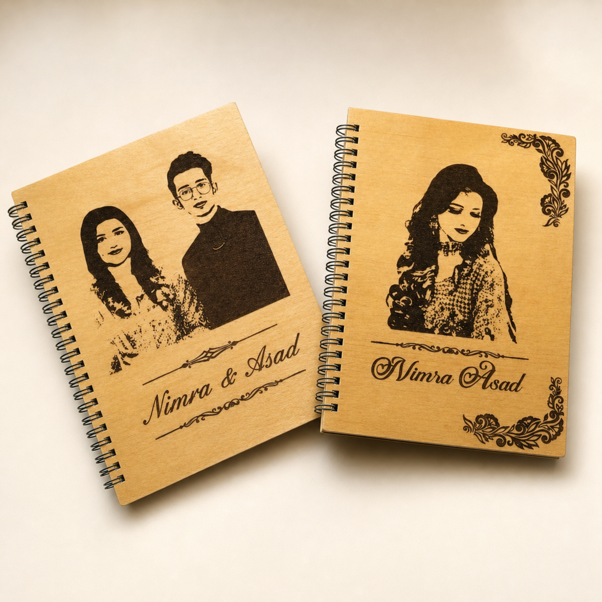 Libreta Personalizada de Madera con Foto y Nombre – Un Regalo Inolvidable