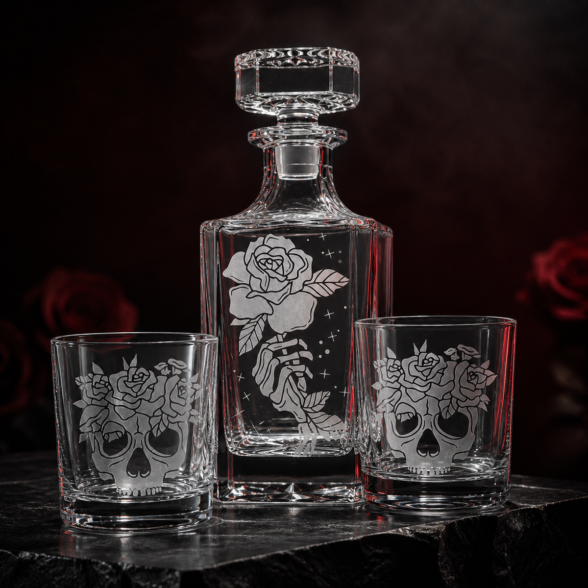 Whiskey Glass Personalizado con Grabado Láser